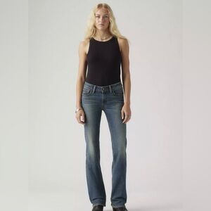 Levi's Superlow 518 Bootcut Medium Wash Jeans Size 7